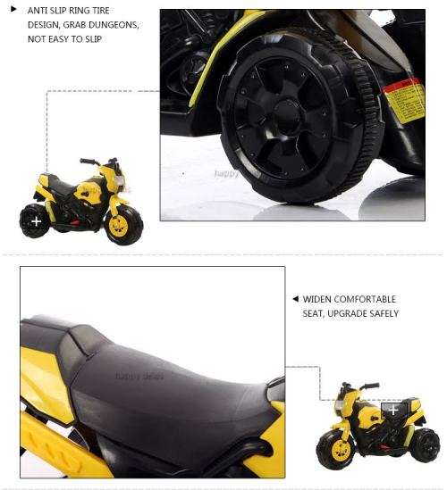 Mini Ride-On Motorcycle With Electric Motor