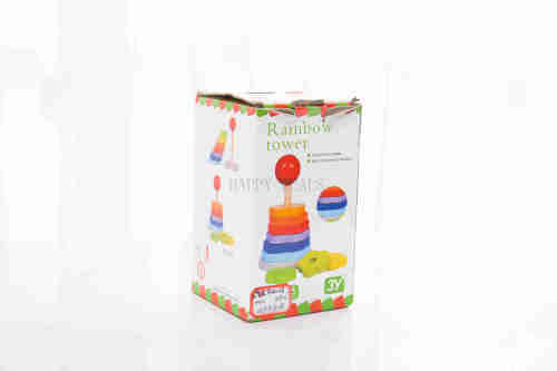 One set of plum tower rainbow geometry column set rainbow shape game