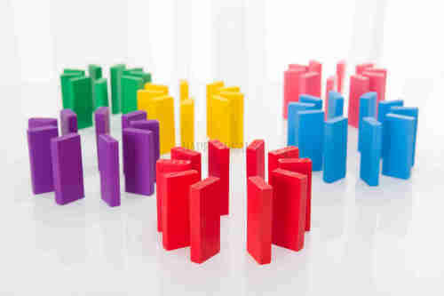 100 Pieces Domino Standard Competitive Dominoes 3+
