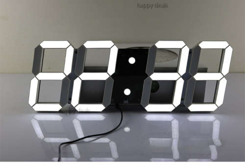 Remote Control Digital LED Wall Clock ( White, Black)