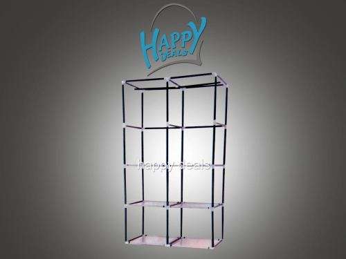 Portable Clothes Closet Wardrobe Storage Organizer with Shelves (Pink,Red)