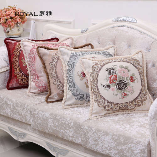 Colourful Silky Feel Flowered Printed Scatter Cushion