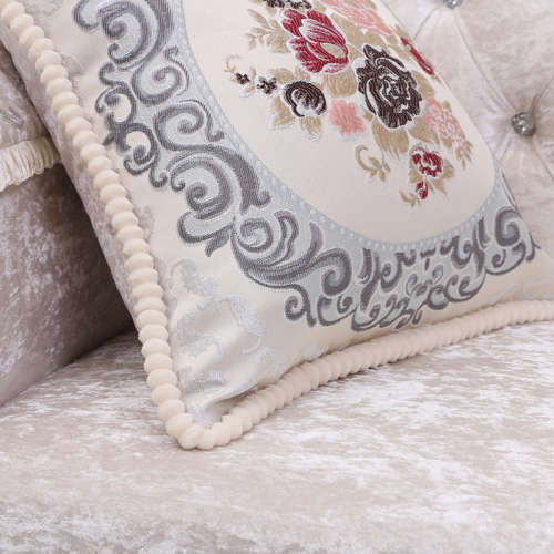 Colourful Silky Feel Flowered Printed Scatter Cushion