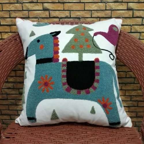 Animal Embroidered Scatter Cushions