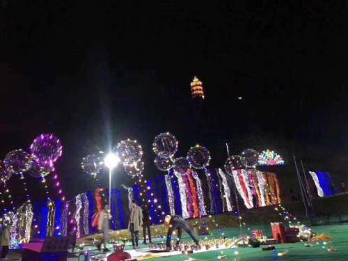LED Light Transparent Round Balloons