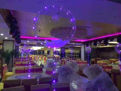 LED Light Transparent Round Balloons