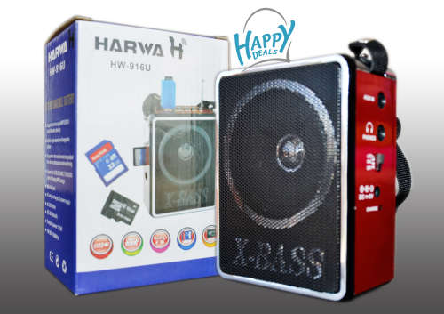 HARWA Portable MP3 Player With USB & SD Card Reader