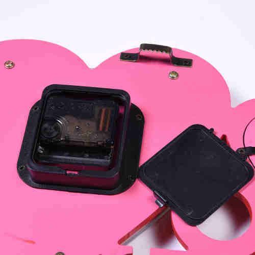 Wooden Heart Wall Photo Collage Clock