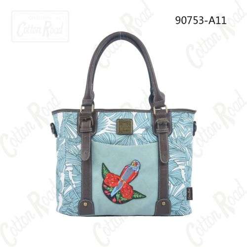 Cotton Road Embroidered Handbag