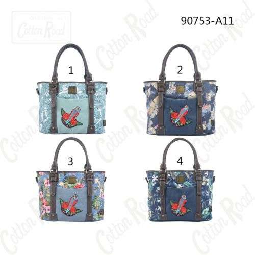 Cotton Road Embroidered Handbag