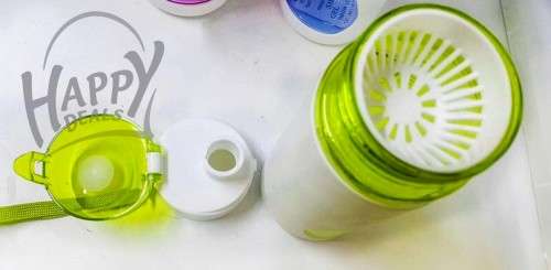 SPORTS WATER BOTTLE WITH SIFTER