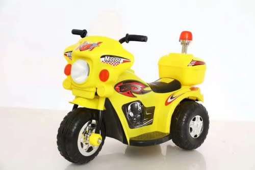 Rechargeable electric three-wheeled motorcycle children ride-ontoys (Red,Yellow White)