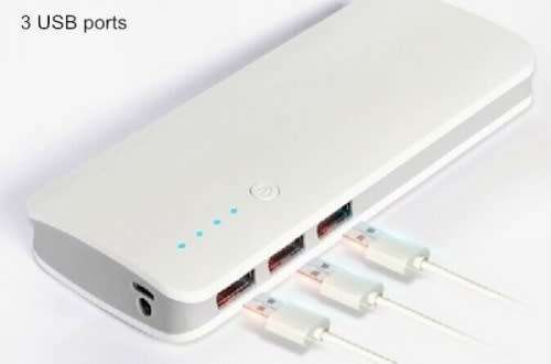 20000 Mah Power Bank/ 3usb/ 1 Led Torch Light