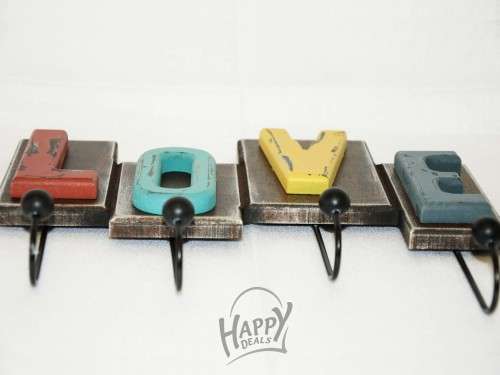 WALL HOOK (LOVE) ALPHABET SHAPE