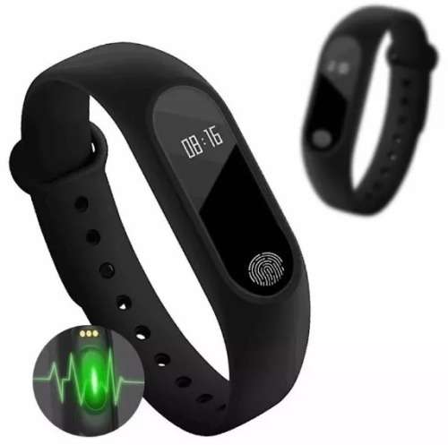 M2 Intelligence Health Bracelet Bluetooth Smartwatch (Black Only)