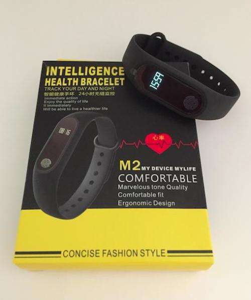 M2 Intelligence Health Bracelet Bluetooth Smartwatch (Black Only)