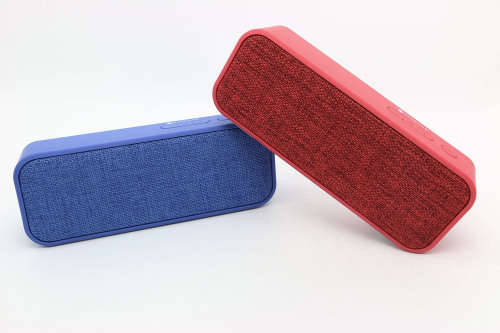 NR-2016 Portable Fabric Bluetooth Speaker with FM Radio (Cream, Black, Grey Blue, Red Blue)