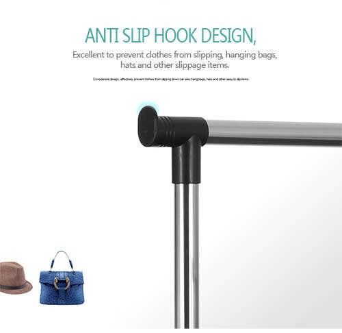 Double Pole Telescoping Clothes Rack 30Kg