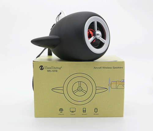 Bluetooth Speaker With aircraft propeller design Portable Loudspeaker (Green,Black,Blue,Orange)