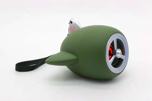 Bluetooth Speaker With aircraft propeller design Portable Loudspeaker (Green,Black,Blue,Orange)
