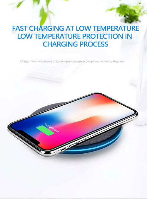 Round Qi Wireless Charger For Iphone X 8 Plus Fast Charging Pad For Samsung S8/Plus High Quality