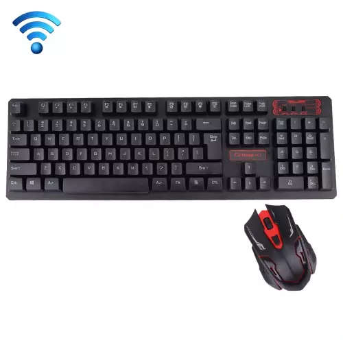 Gaming Mouse Gaming Keyboard HK6500 2.4GHz Wireless Keyboard + Wireless Optical Mouse
