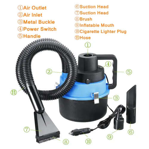 12V Wet Dry Canister Vacuum Cleaner