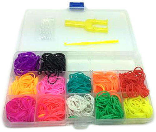 LATEX FREE LOOM BANDS 600 PIECE KIT