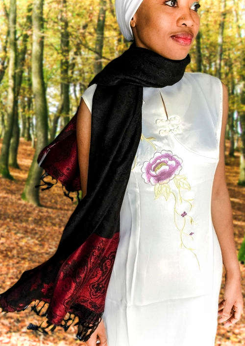 New Arrive for Autumn!! Crown shape 100% pashmina scarf