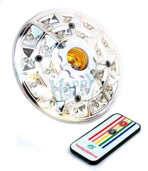 Flying disk type charged remote-control emergency lamp (Bayonet & Screw)