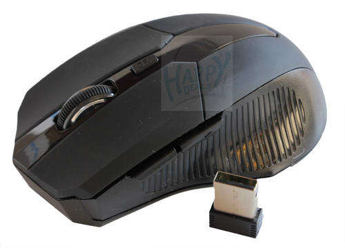 2.4GHz Wireless Option Mouse- 10M Wireless Transmission Distance (Black & Silver)