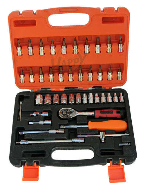 46 pieces industrial hand tools socket set