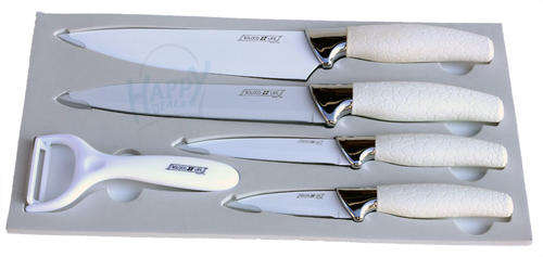 5 Piece Knife Set with Ceramic Peeler
