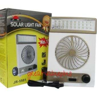 SOLAR LIGHT FAN With 30 LED light *Super Bright! Long Life! Light Charge!*
