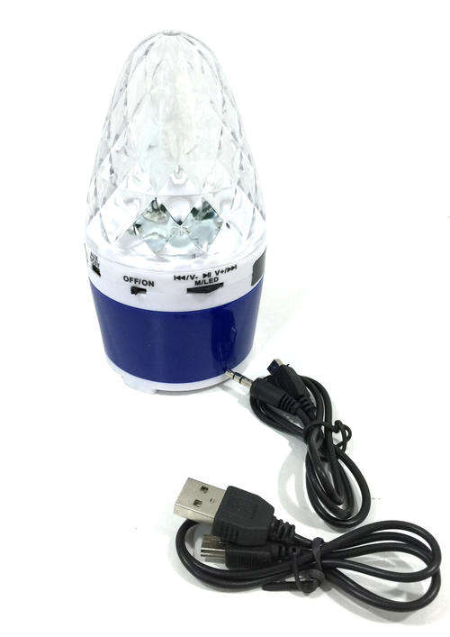 Awesome!!  Mini round rotating light speaker