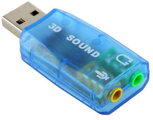 USB Sound Card (Virtual 7.1 Channel) + Mic Input for Desktop/Laptop