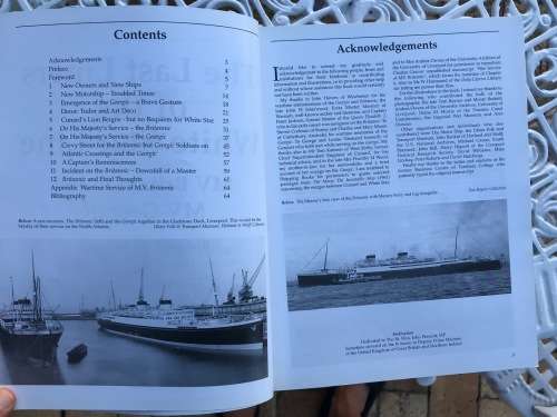 The Last Liners of the White Star LIne MV Britannic and MV Georgic by Richard P de Kerbrech