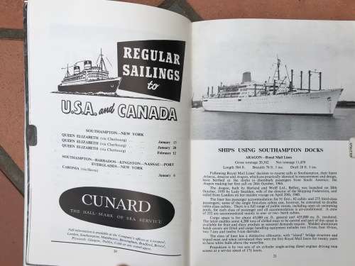 Southampton DocksSouthampton Shipping Guides 1965 to 1969