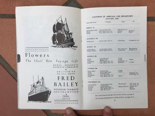 Southampton DocksSouthampton Shipping Guides 1965 to 1969