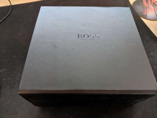 Hugo Boss Black Leather Small Brody Men's belt