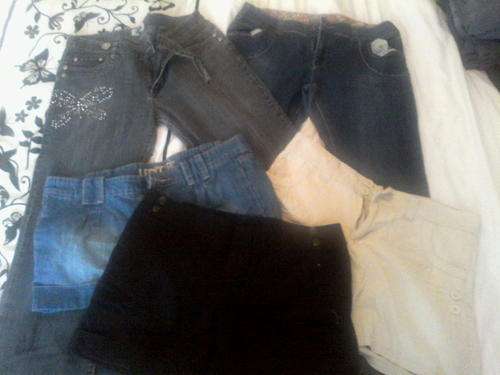 2 Jeans and 3 shorts all size 38.