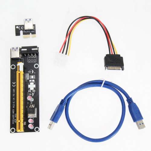 GPU Mining 1x - 16x PCIx Risers (USB and SATA Powered)