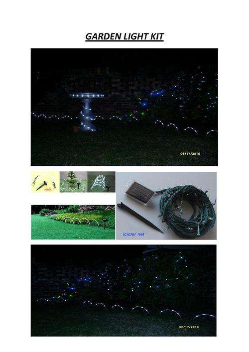 SOLAR - POWERED FAIRY LIGHTS (50 LEDS WHITE BLINKING)