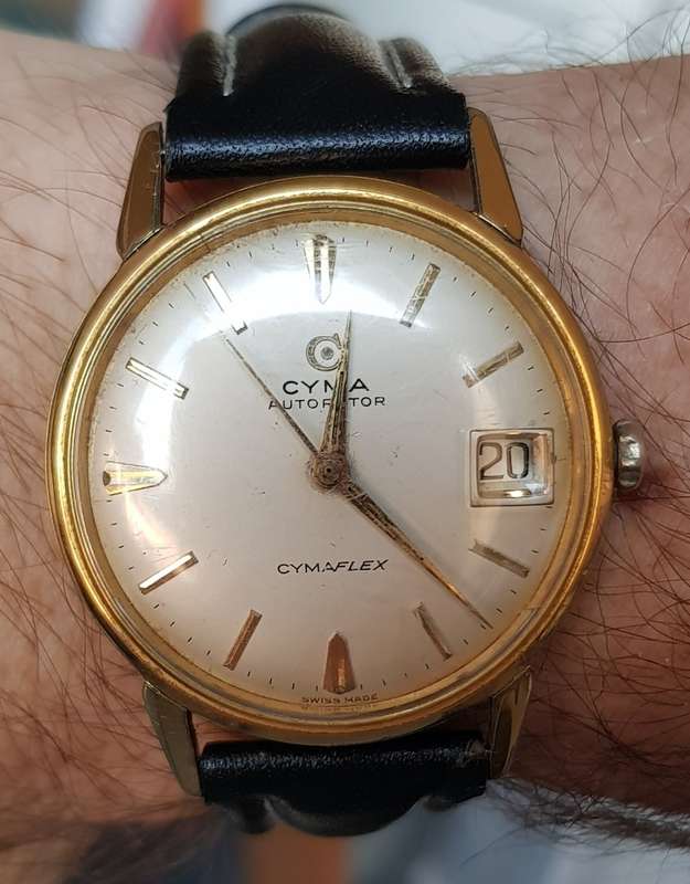 Rare SWISS CYMA 27 Jewel vintage mens watch
