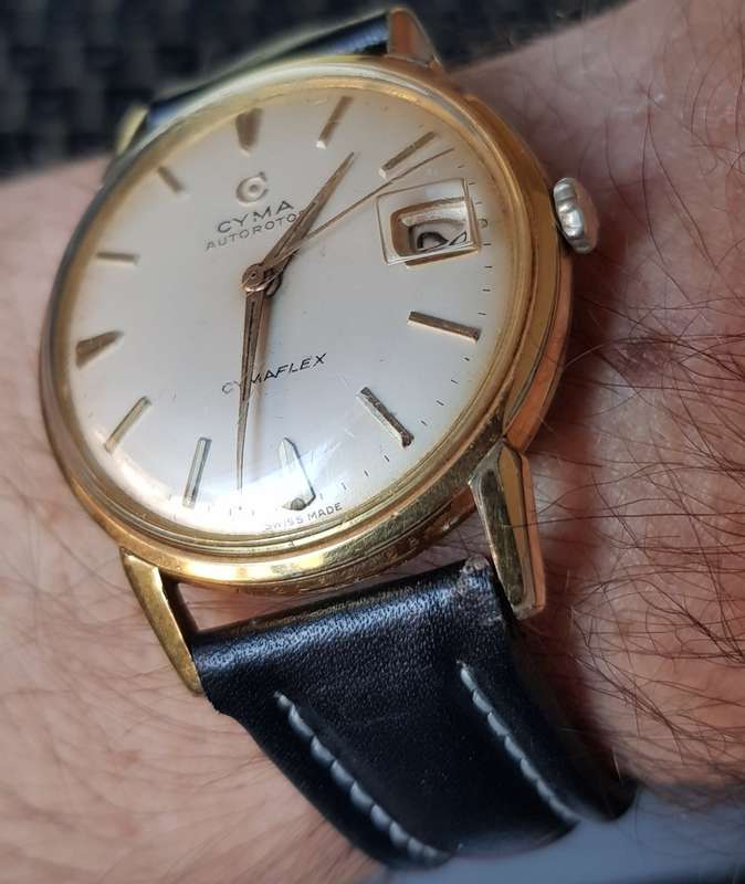 Rare SWISS CYMA 27 Jewel vintage mens watch