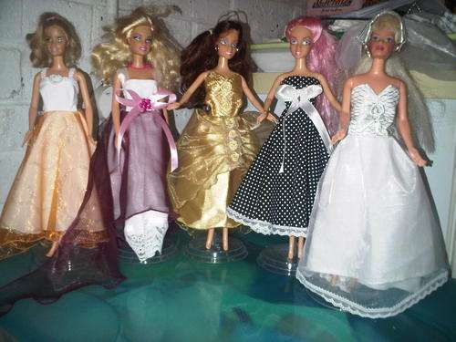 Handmade Barbie doll dresses