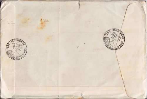 Union FDC -  Bloemfontein - Official Souvenir cover 1954