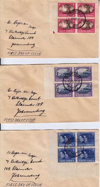 Union 3 FDCs - as per scans