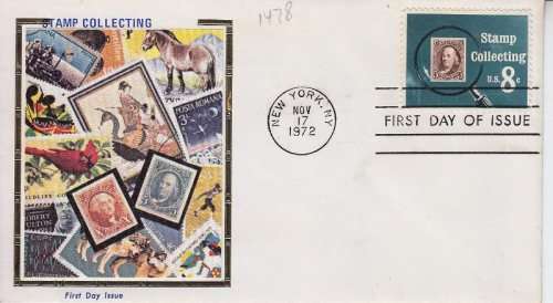 1972 USA FDC - Stamps Collecting - as per scan