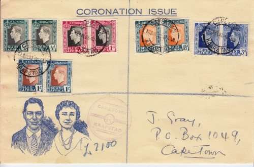 1937 Coronation Issue cover - as per scan